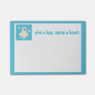 Polar Bear and Snowflakes Post-it Notes