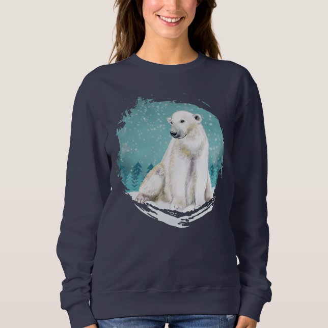 Polar Bear and Stars Sweatshirt (Front)