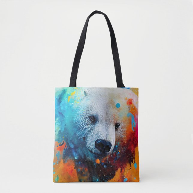 Polar Bear  Animal Discovery Adventure Nature  Tote Bag (Front)