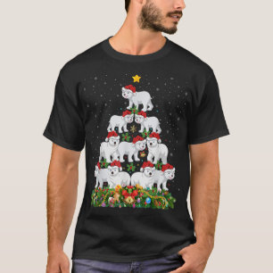 Polar Bear Animal Lover Santa Polar Bear Christmas T-Shirt