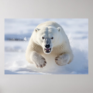 polar Bear Animal Nature Majestic Wild Poster