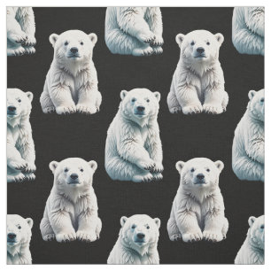 Polar Bear Animal Pattern Design Fabric