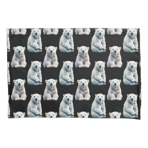 Polar Bear Animal Pattern Design Pillowcase