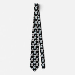 Polar Bear Animal Pattern Design Tie