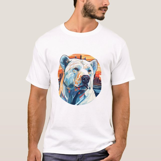 Polar Bear Animal World Wildlife Beauty Discovery T-Shirt (Front)