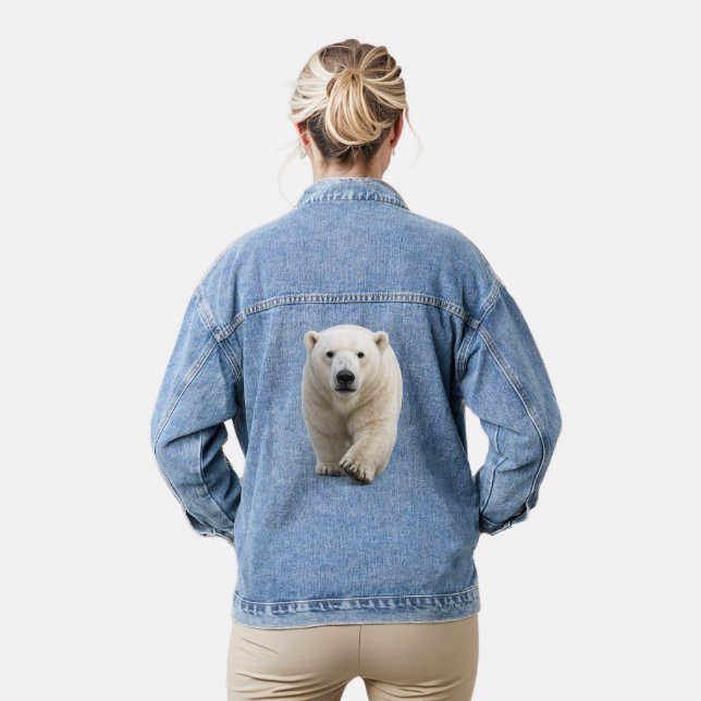 Polar Bear Approaching Denim Jacket (Model)