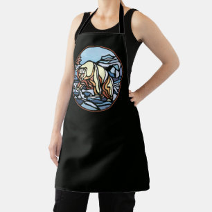 Polar Bear Aprons Tribal Bear Art Aprons