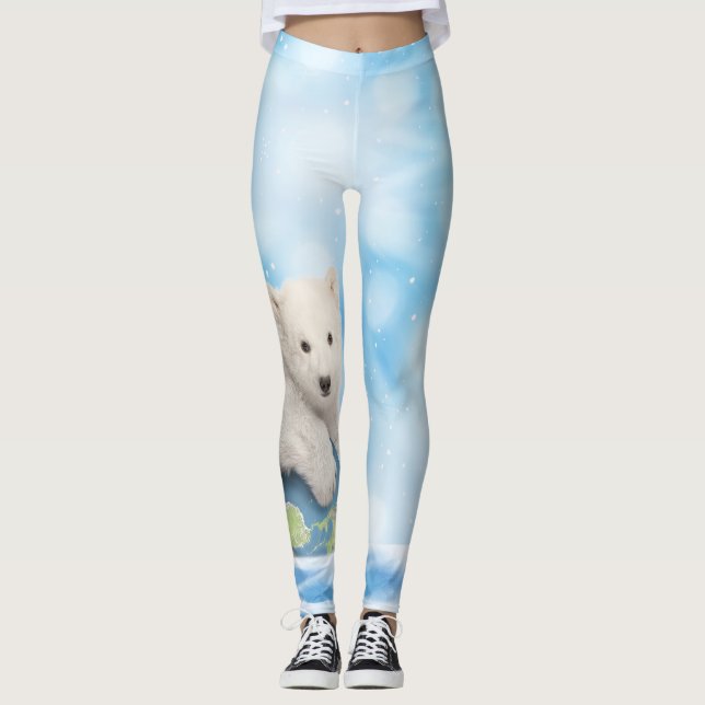 Polar Bear Arctic World Leggings (Front)