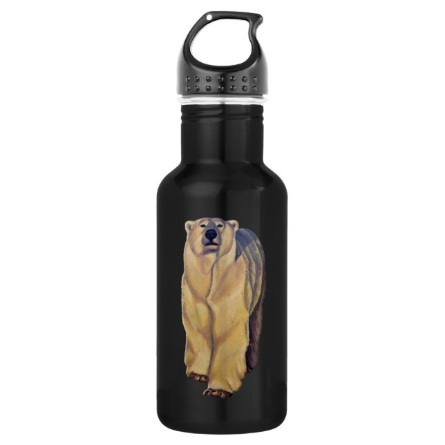 Polar Bear Art Bear Art Sport Bottle (Front)