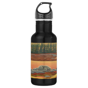 Polar Bear Art Bear Art Sport Bottle