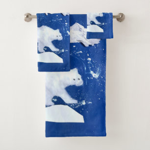 Polar Bear "Art by Kids" Bath Towel Set