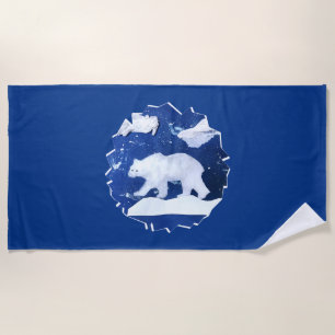 Polar Bear "Art by Kids" Beach Towel