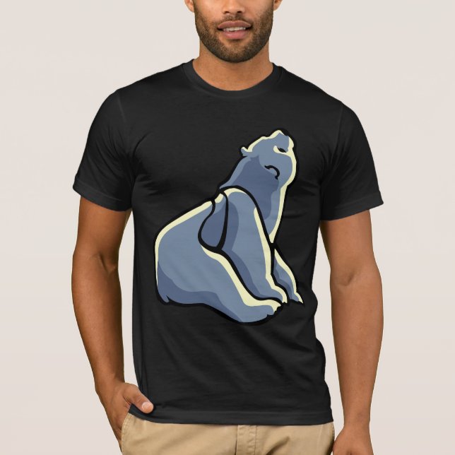 Polar Bear Art T-shirt Unisex Polar Bear Shirt (Front)