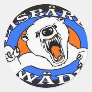 polar bear article classic round sticker