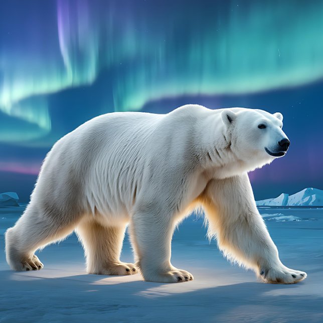 Polar Bear Aurora Jigsaw Puzzle (Creator Uploaded)
