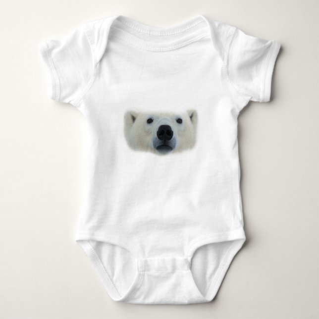 Polar Bear Baby Bodysuit (Front)