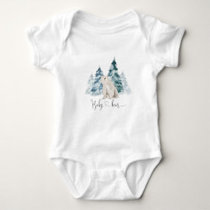 Polar bear baby bodysuit