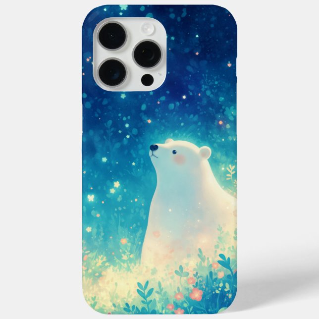 Polar Bear Beneath the Arctic Sky Case-Mate iPhone Case (Back)