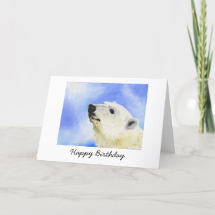 Polar Bear Birthday Card