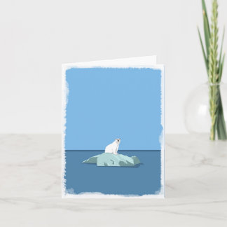 Polar Bear blank greeting card
