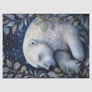 Polar Bear Boho Mystical Art Tissue Paper