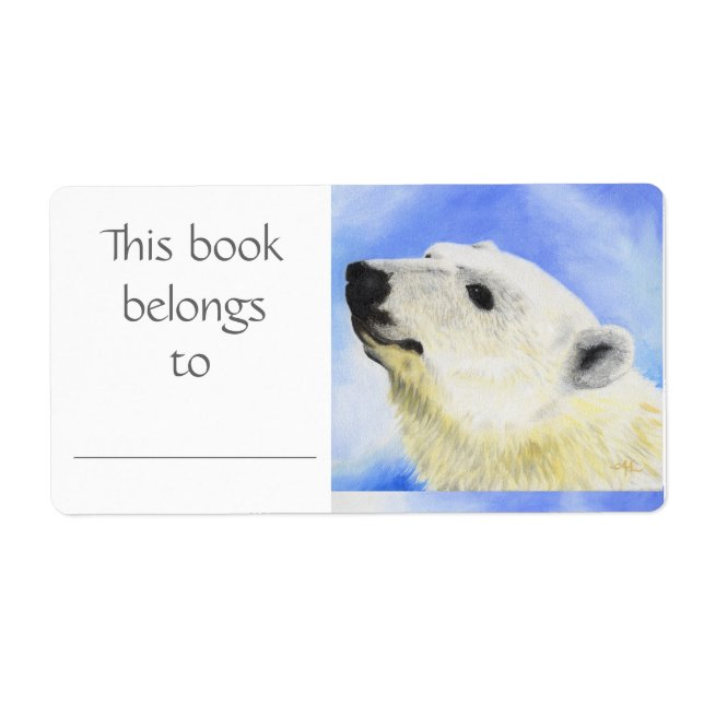 Polar Bear book label (Front)