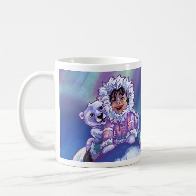 Polar Bear Bus Coffee Mug (Left)