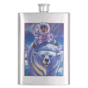 Polar Bear Bus Hip Flask