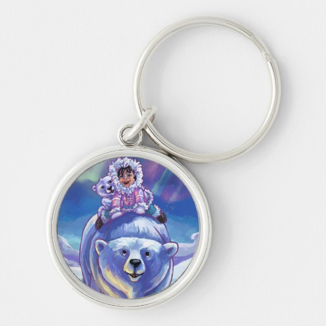 Polar Bear Bus Key Ring (Front)