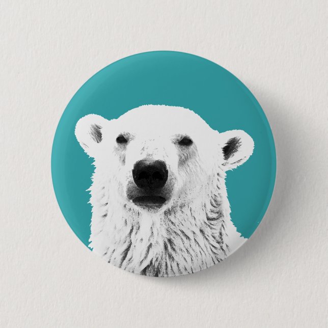 Polar Bear button badge (Front)