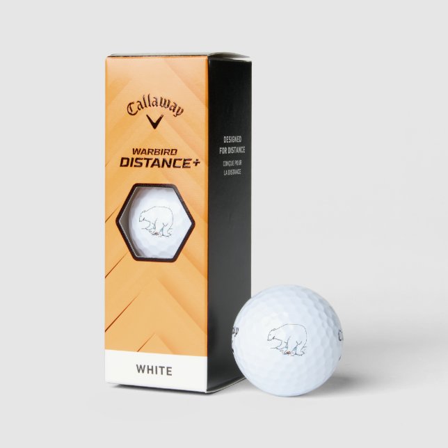Polar Bear Callaway Warbird golf balls 3 pk (Packaging)