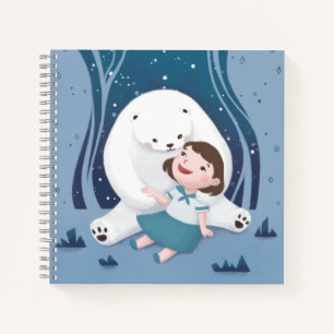 Polar Bear & Child Illustration Notebook