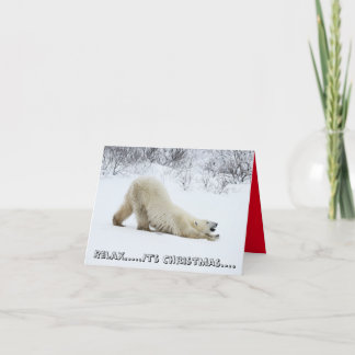 Polar Bear Christmas Card