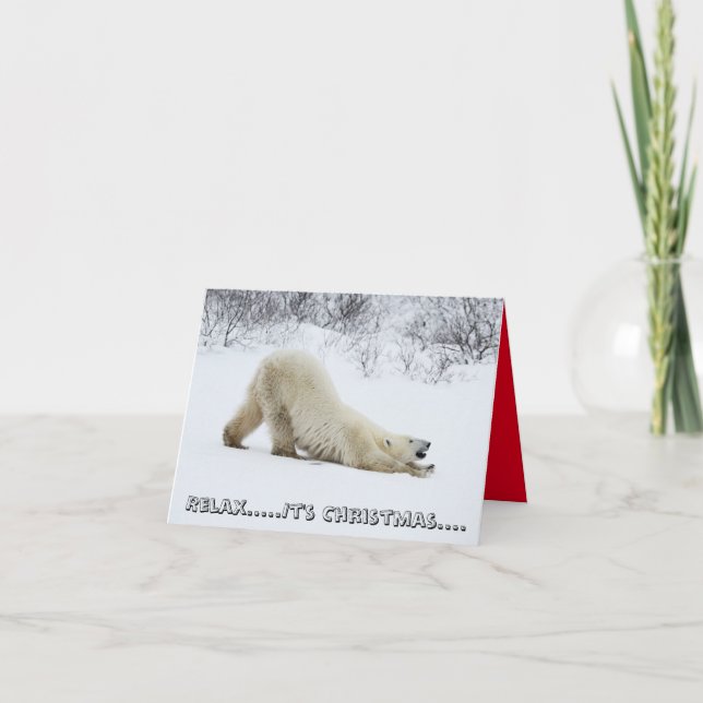 Polar Bear Christmas Card (Front)
