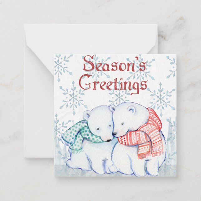 Polar Bear Christmas Card (Front)