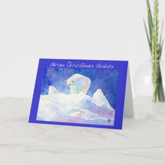 Polar Bear Christmas greeting card