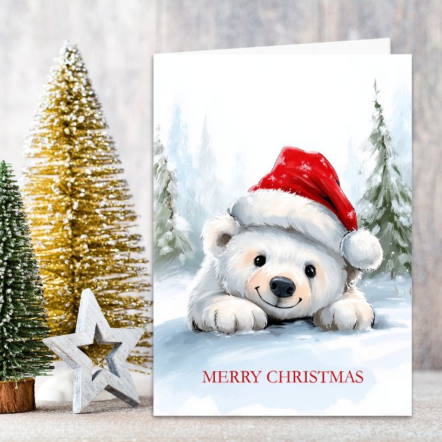 Polar Bear Christmas Holiday Card (Creator Uploaded)