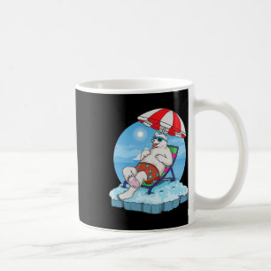 Polar Bear Christmas In July Winter Holidays Clima Coffee Mug