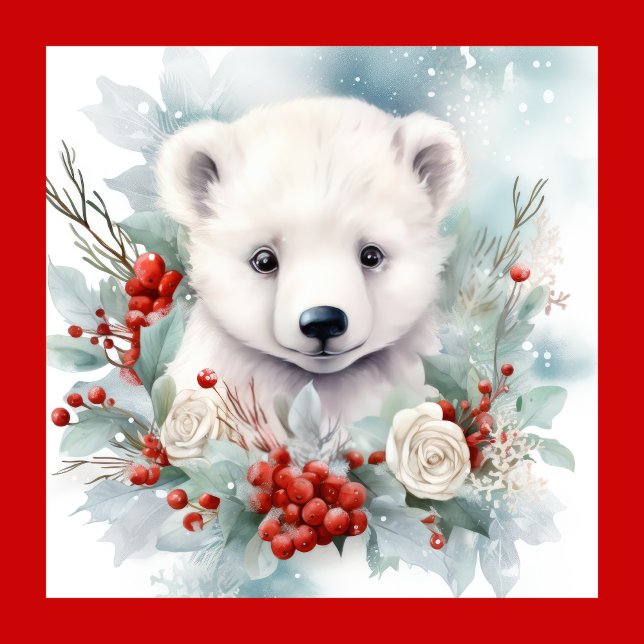 Polar Bear Christmas Lunch Party Invitation (Creator Uploaded)