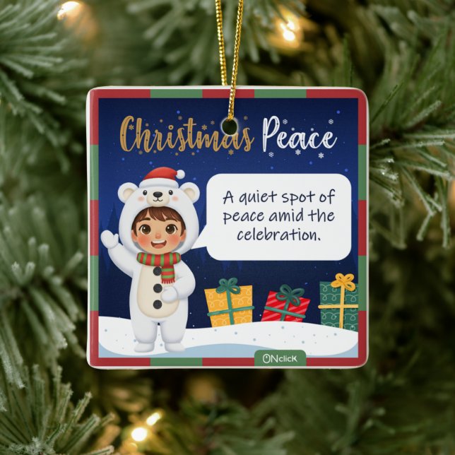 Polar Bear Christmas Ornament (Tree)