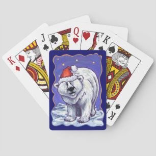 Polar Bear Christmas Playing Cards