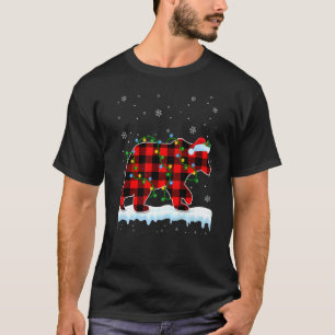 Polar Bear Christmas Santa Hat Cute Animals Xmas L T-Shirt