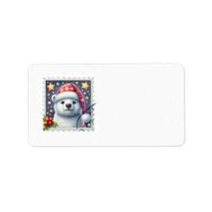 Polar Bear Christmas Sticker