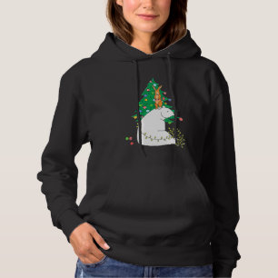 Polar Bear Christmas Tree Cute Happy Animals Fun Hoodie