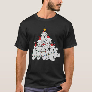 Polar Bear Christmas Tree Funny Animal Bears T-Shirt