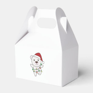 Polar Bear Christmas Winter Animals Polar Bears Favour Box