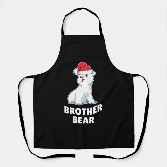 Polar Bear Christmas - Xmas Brother Gift Apron (Front)