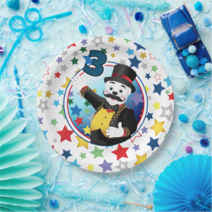 Polar Bear Circus Birthday Party Paper Plates