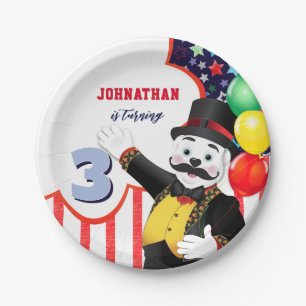 Polar Bear Circus Kids Birthday Party Paper Plates