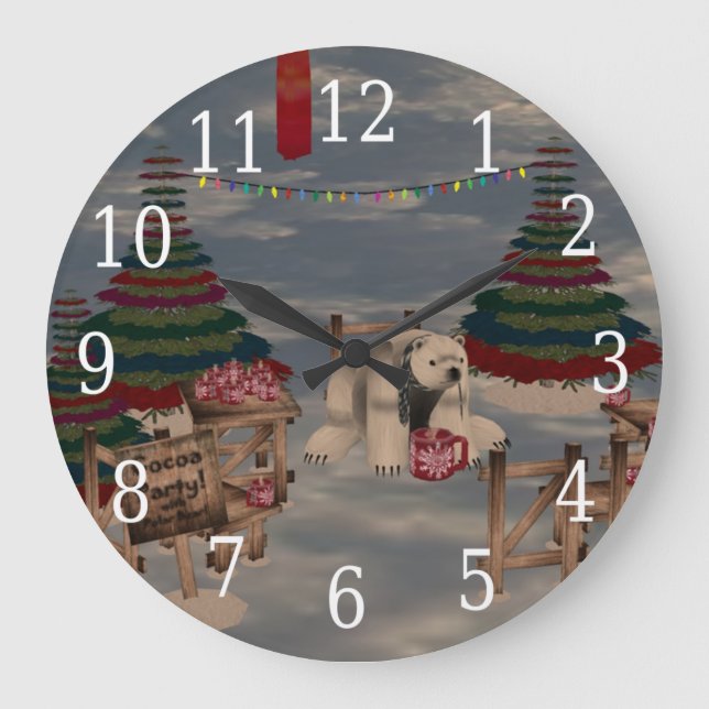 Polar Bear Clock (Front)